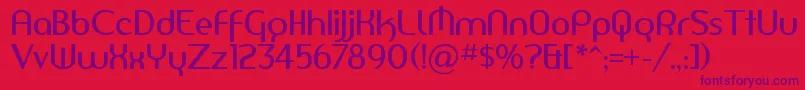 AMERSN   Font – Purple Fonts on Red Background