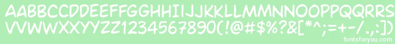 Ames Regular Font – White Fonts on Green Background