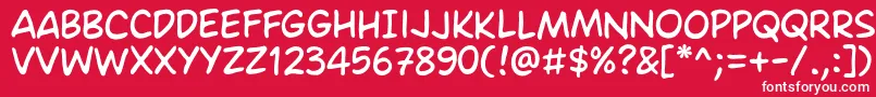 Ames Regular Font – White Fonts on Red Background