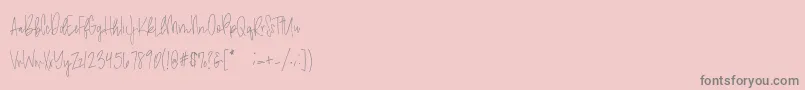 fuente amethyst Demo – Fuentes Grises Sobre Fondo Rosa