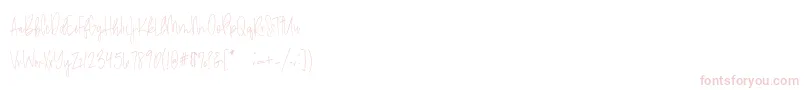 amethyst Demo-Schriftart – Rosa Schriften auf weißem Hintergrund