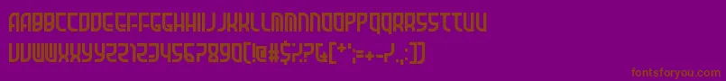 Amid Verrion Font – Brown Fonts on Purple Background