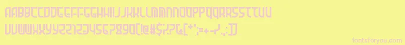 Amid Verrion Font – Pink Fonts on Yellow Background
