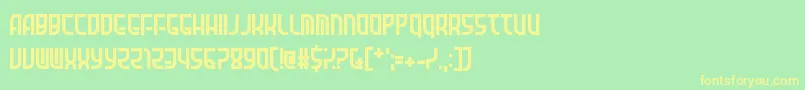 Amid Verrion Font – Yellow Fonts on Green Background