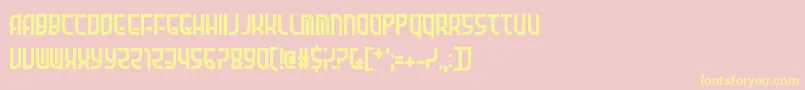 Amid Verrion Font – Yellow Fonts on Pink Background
