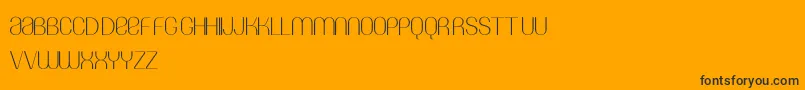 Amin Sina Font – Black Fonts on Orange Background