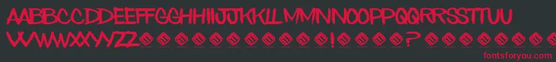 AmongDeadPriest Font – Red Fonts on Black Background