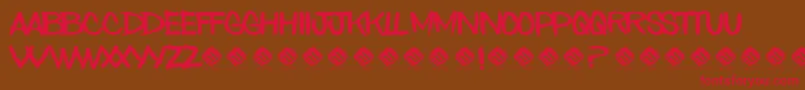 AmongDeadPriest Font – Red Fonts on Brown Background