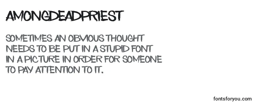 Review of the AmongDeadPriest Font