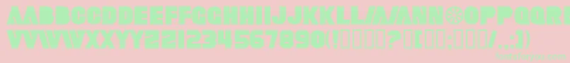 SfFortuneWheel Font – Green Fonts on Pink Background