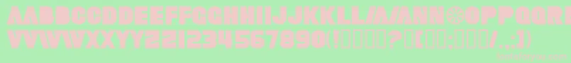 SfFortuneWheel Font – Pink Fonts on Green Background