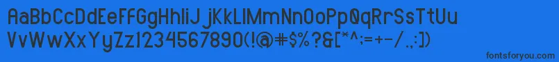 AMORICASANSRegular Font – Black Fonts on Blue Background