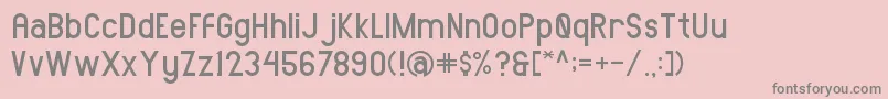 AMORICASANSRegular Font – Gray Fonts on Pink Background