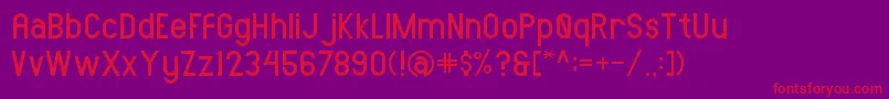 AMORICASANSRegular Font – Red Fonts on Purple Background