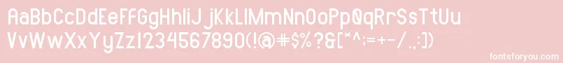 AMORICASANSRegular Font – White Fonts on Pink Background