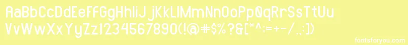 AMORICASANSRegular Font – White Fonts on Yellow Background