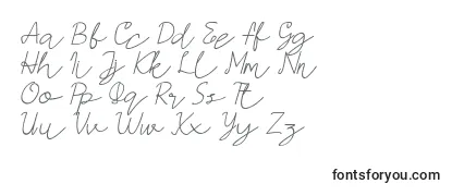 Обзор шрифта AMORICASCRIPTItalic