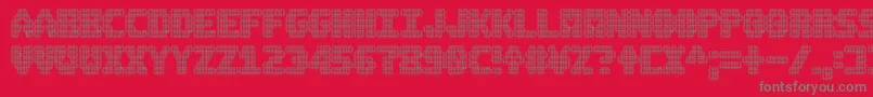 amp Font – Gray Fonts on Red Background