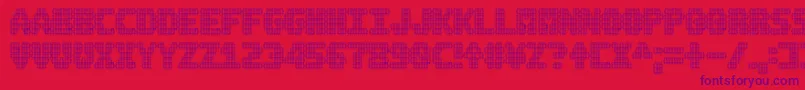 amp Font – Purple Fonts on Red Background