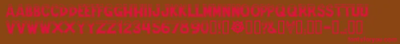 AMPEFE   Font – Red Fonts on Brown Background