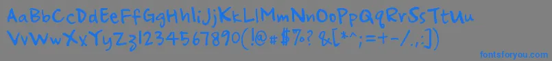Weitere Informationen zur ampersand-Schriftart ampersand-Schriftart – Blaue Schriften auf grauem Hintergrund