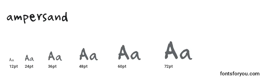 Размеры шрифта Ampersand (119443)