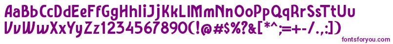 Amro Sans Bold-fontti – violetit fontit