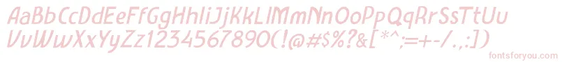 Шрифт Amro Sans Italic – розовые шрифты