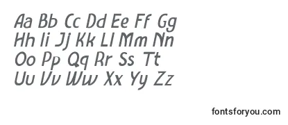 Überblick über die Schriftart Amro Sans Italic