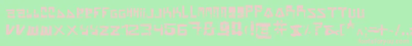 Braindamage Font – Pink Fonts on Green Background