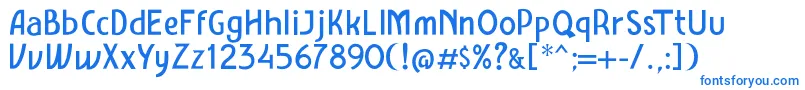 Amro Sans Font – Blue Fonts on White Background