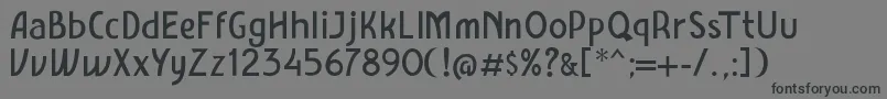 フォントAmro Sans – 黒い文字の灰色の背景