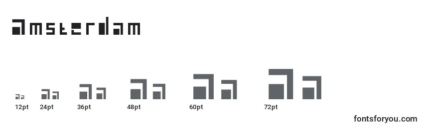 Размеры шрифта Amsterdam (119454)