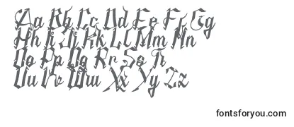 Обзор шрифта AMSTHA italic