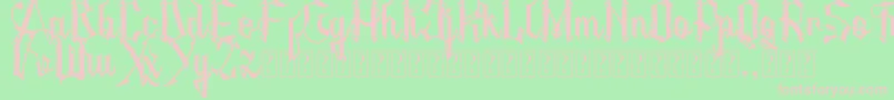 AMSTHA Font – Pink Fonts on Green Background