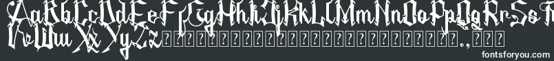 AMSTHA Font – White Fonts on Black Background