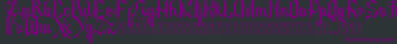 AMSTHA Font – Purple Fonts on Black Background