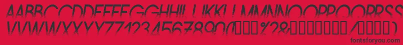 AMSTI    Font – Black Fonts on Red Background