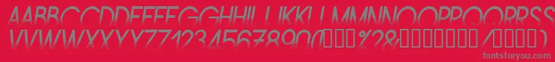 AMSTI    Font – Gray Fonts on Red Background