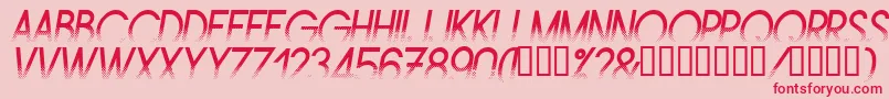 AMSTI    Font – Red Fonts on Pink Background