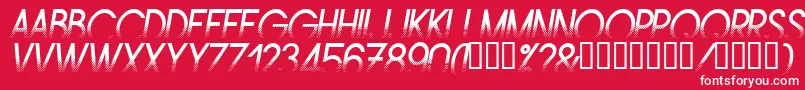 AMSTI    Font – White Fonts on Red Background