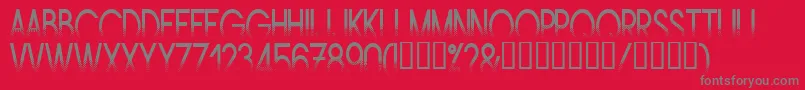AMSTN    Font – Gray Fonts on Red Background