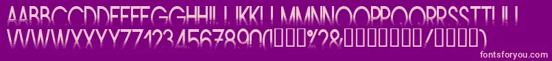 AMSTN    Font – Pink Fonts on Purple Background