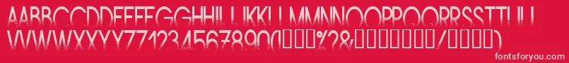 AMSTN    Font – Pink Fonts on Red Background
