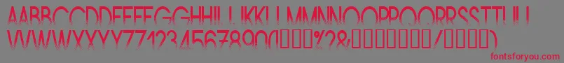 AMSTN    Font – Red Fonts on Gray Background
