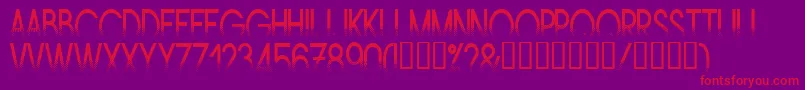 AMSTN    Font – Red Fonts on Purple Background