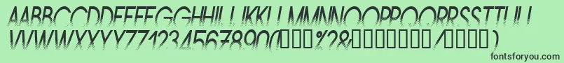 AMSTNI   Font – Black Fonts on Green Background