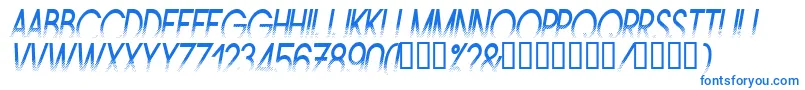 Шрифт AMSTNI   – синие шрифты на белом фоне