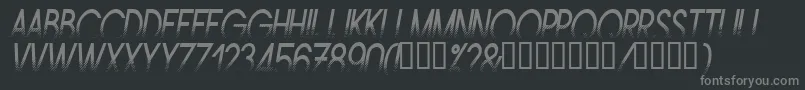 AMSTNI   Font – Gray Fonts on Black Background