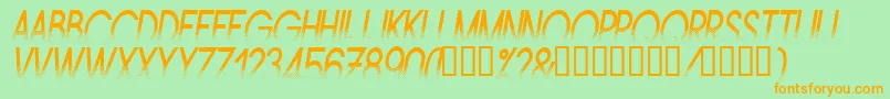 AMSTNI   Font – Orange Fonts on Green Background